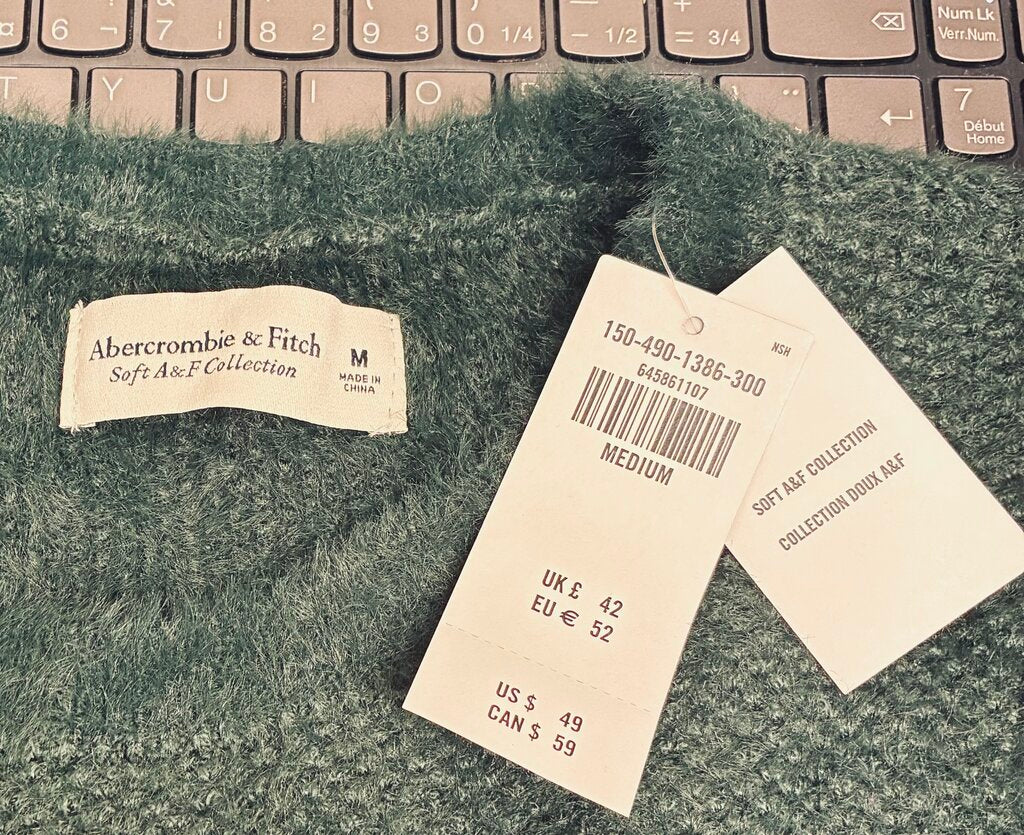 Abercrombie & Fitch Soft Sweater Green M