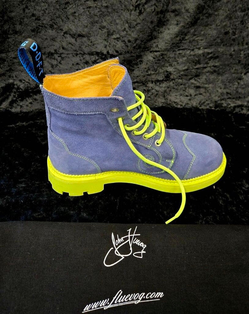 John Fluevog Urban Derby Swirl Denim 8