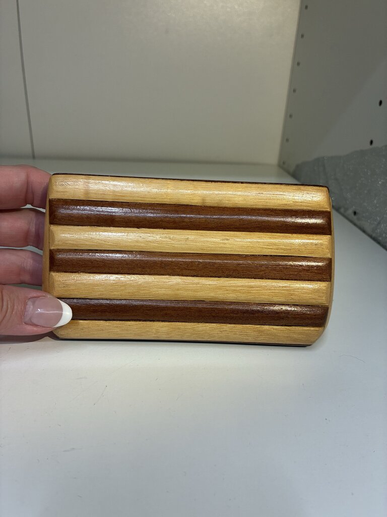 Wooden Slat Mini Purse