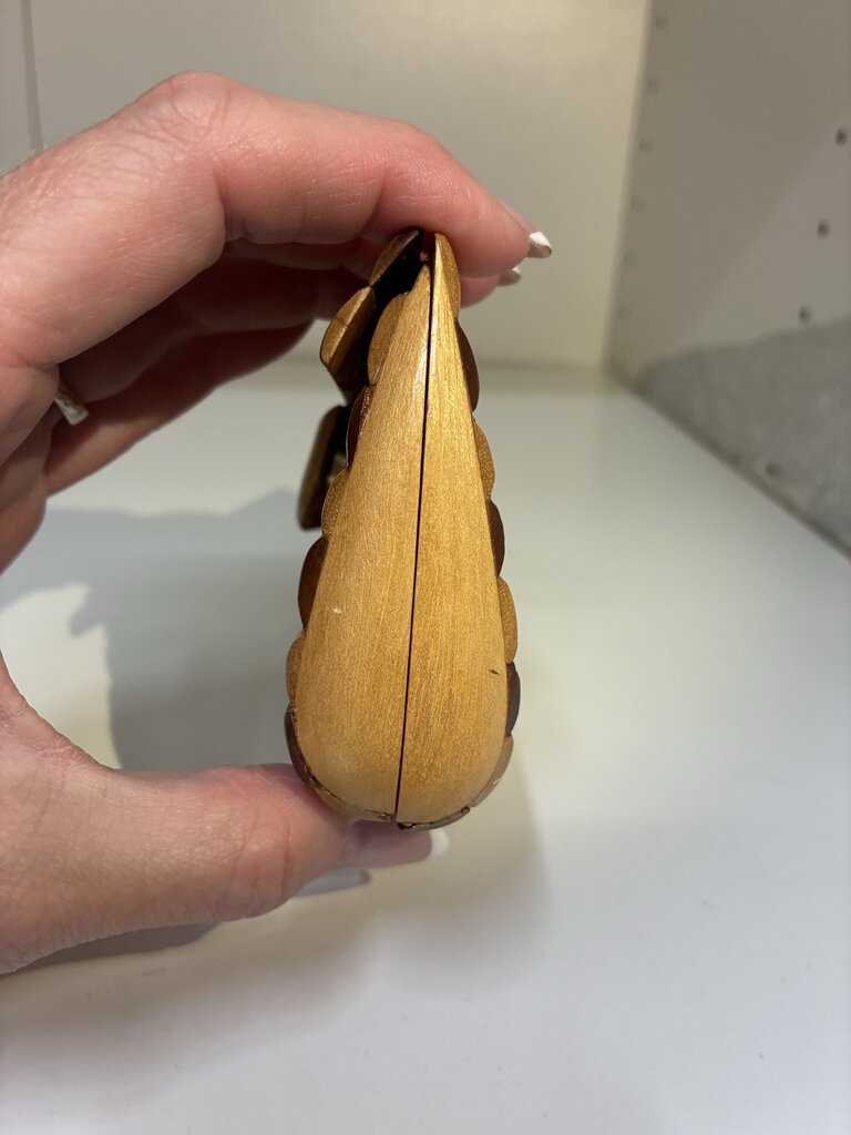 Wooden Slat Mini Purse