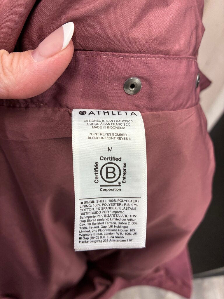 Athleta Hooded Zip Jacket M