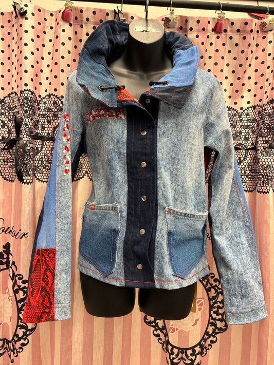 Handmade By Lucie Canada Jean Jacket M/L