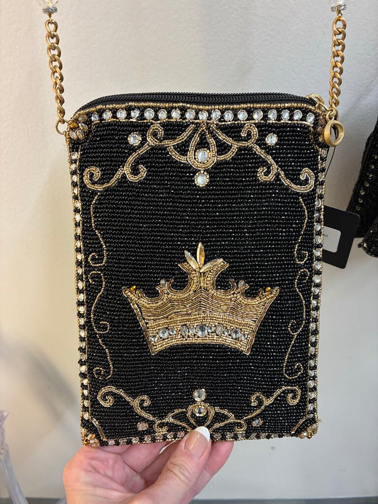 Mary Frances Royalty Gold Crown Crossbody