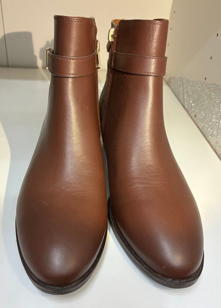 Coach Short Leather Brown Monogram 7.5