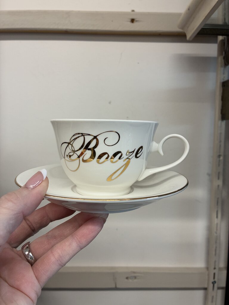 Abbott Booze Tea Cup & Plate
