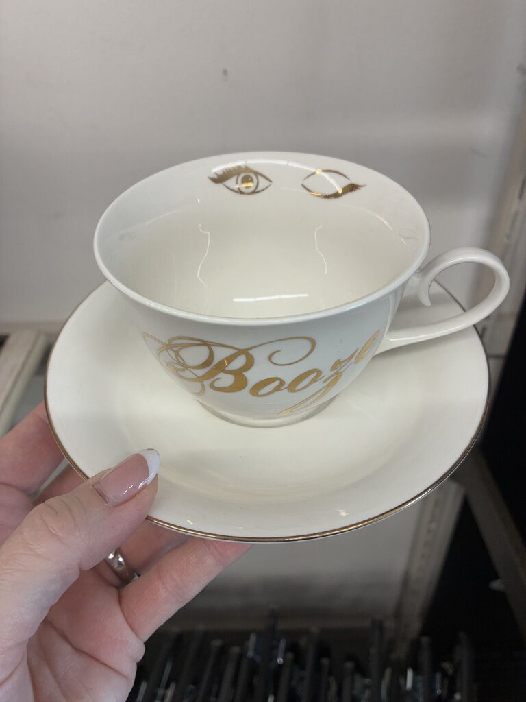 Abbott Booze Tea Cup & Plate