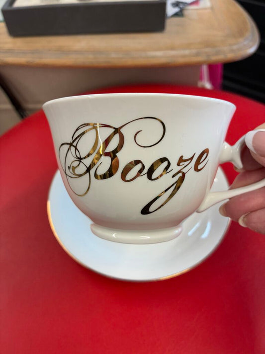 Abbott Booze Tea Cup & Plate