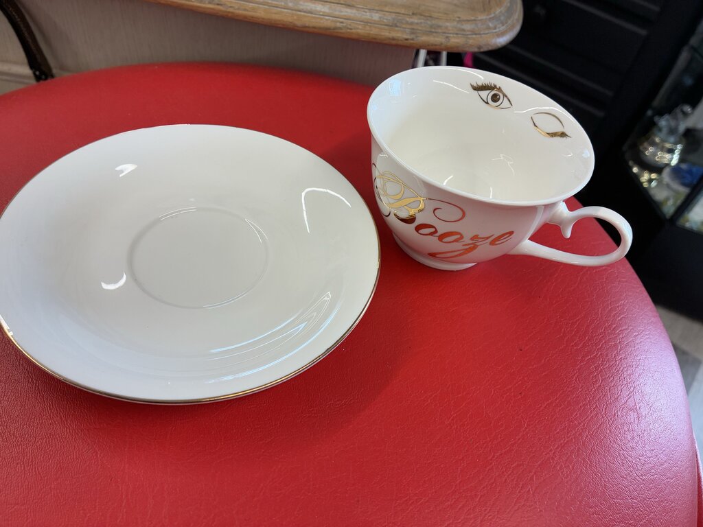 Abbott Booze Tea Cup & Plate