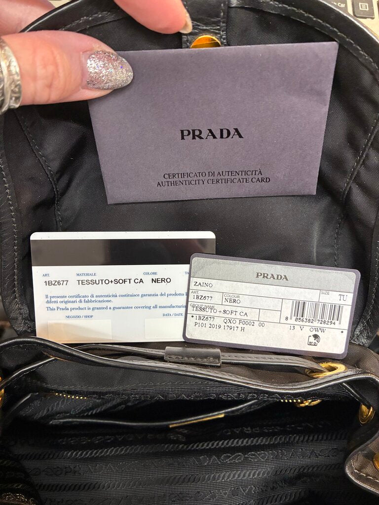 Prada Soft Tessuto Back Pack
