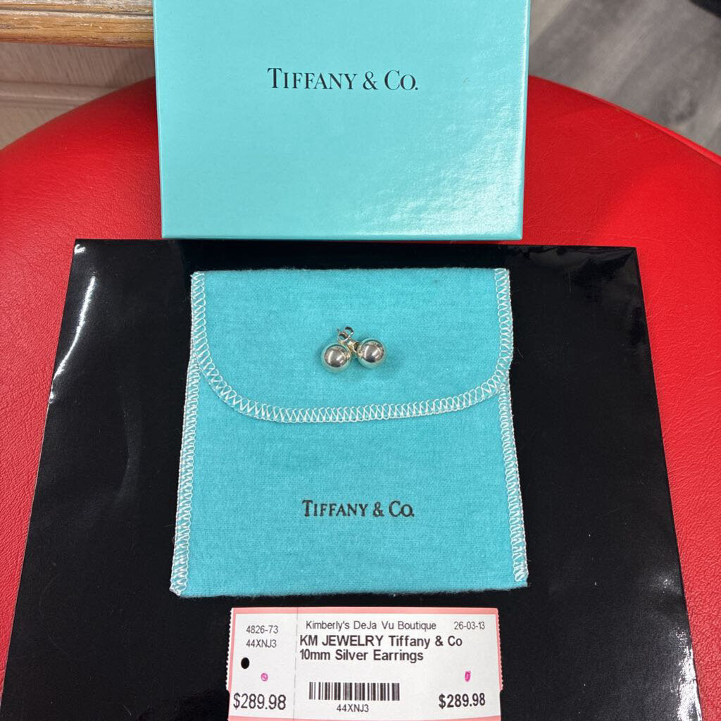 Tiffany & Co. 10mm Silver Ball Earrings