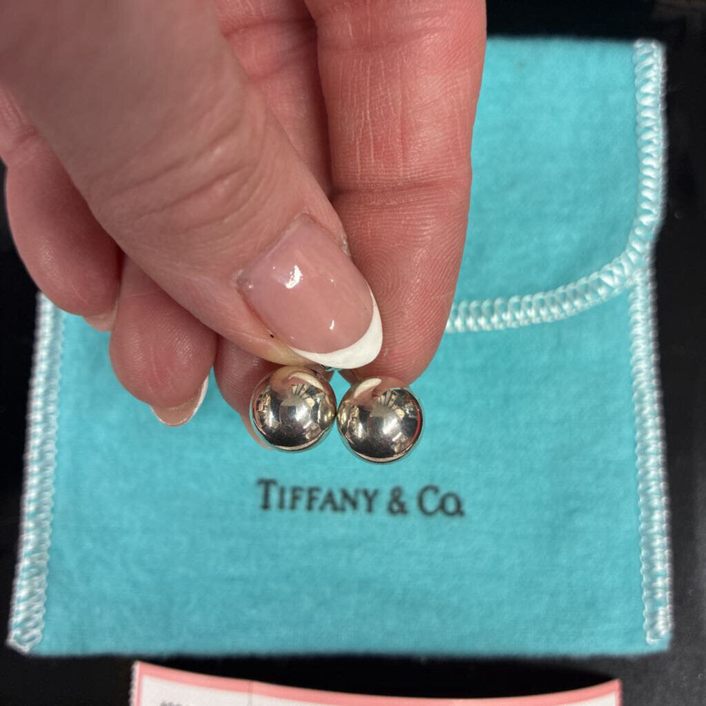 Tiffany & Co. 10mm Silver Ball Earrings