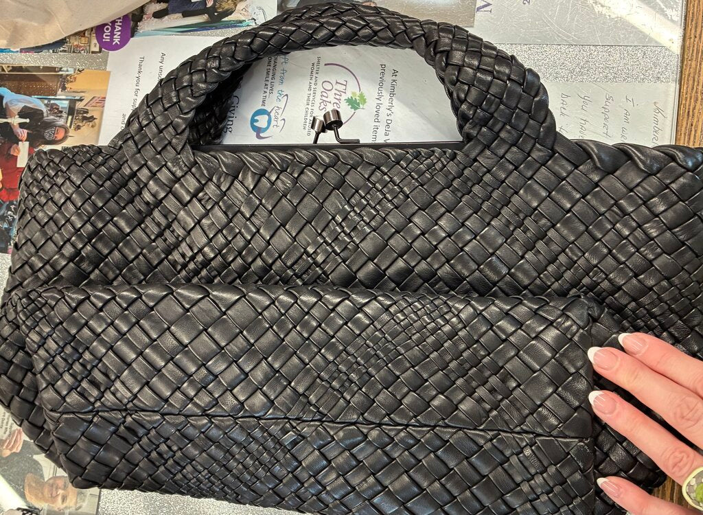 Falor Italia Leather Weave Bag