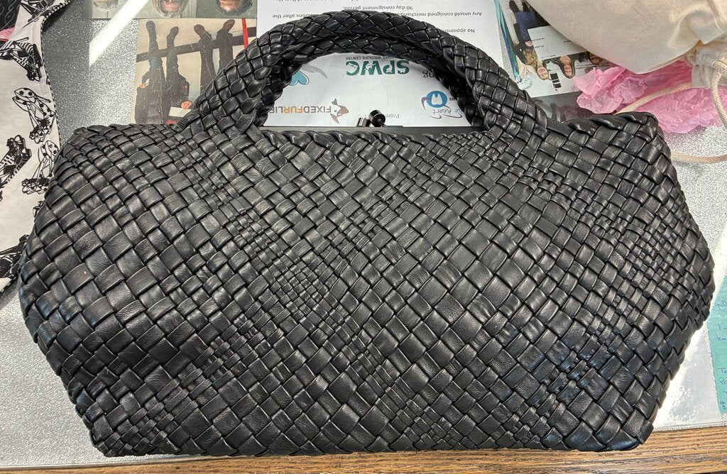 Falor Italia Leather Weave Bag