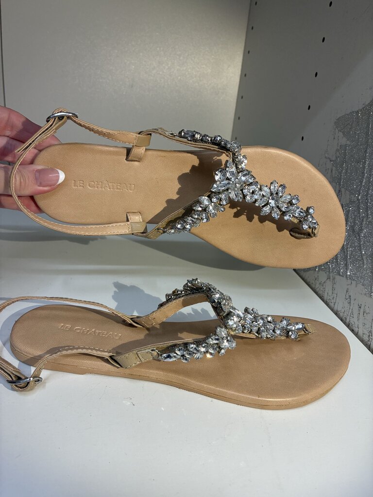 Le Chateau Bling Thong Sandals 37-6