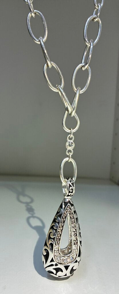 Chunky Chain & Swirl Pendant