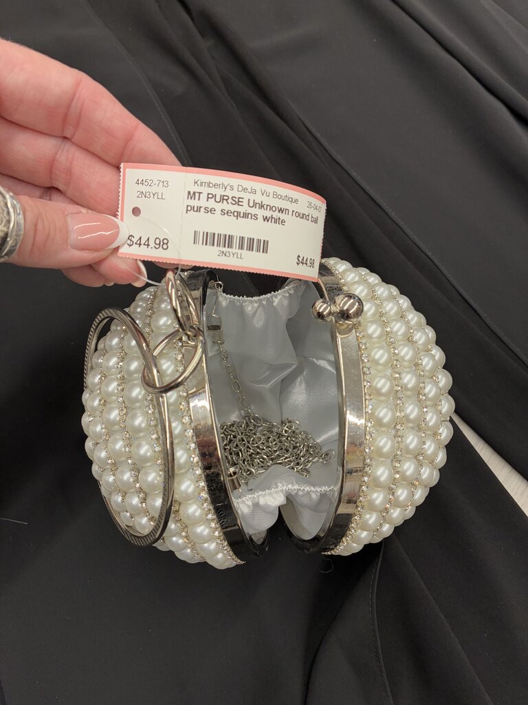 Round Pearl Ball Purse