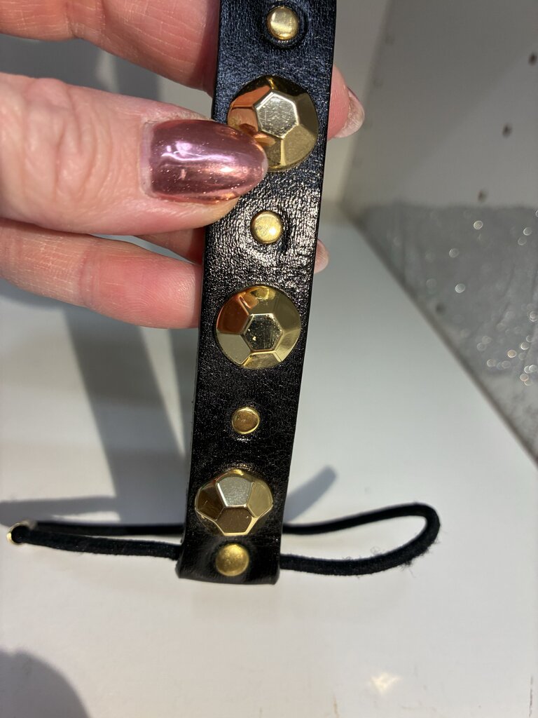 Jennifer Behr Leather Studded Headband