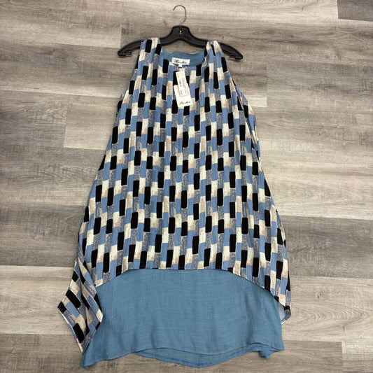 Pasha Brand New Geometric Print 2 Layers, Size Large