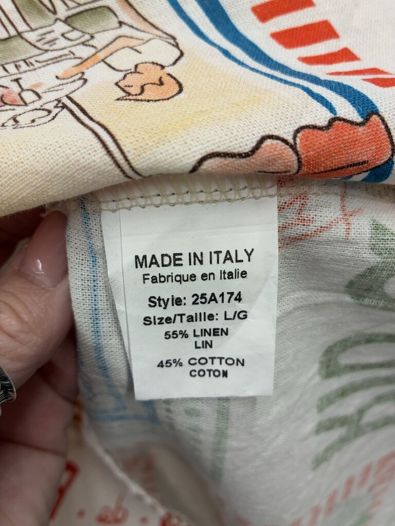 Spighe Di Lino Linen Dress Large