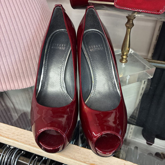 Stuart Weitzman Leather Heels Size 8
