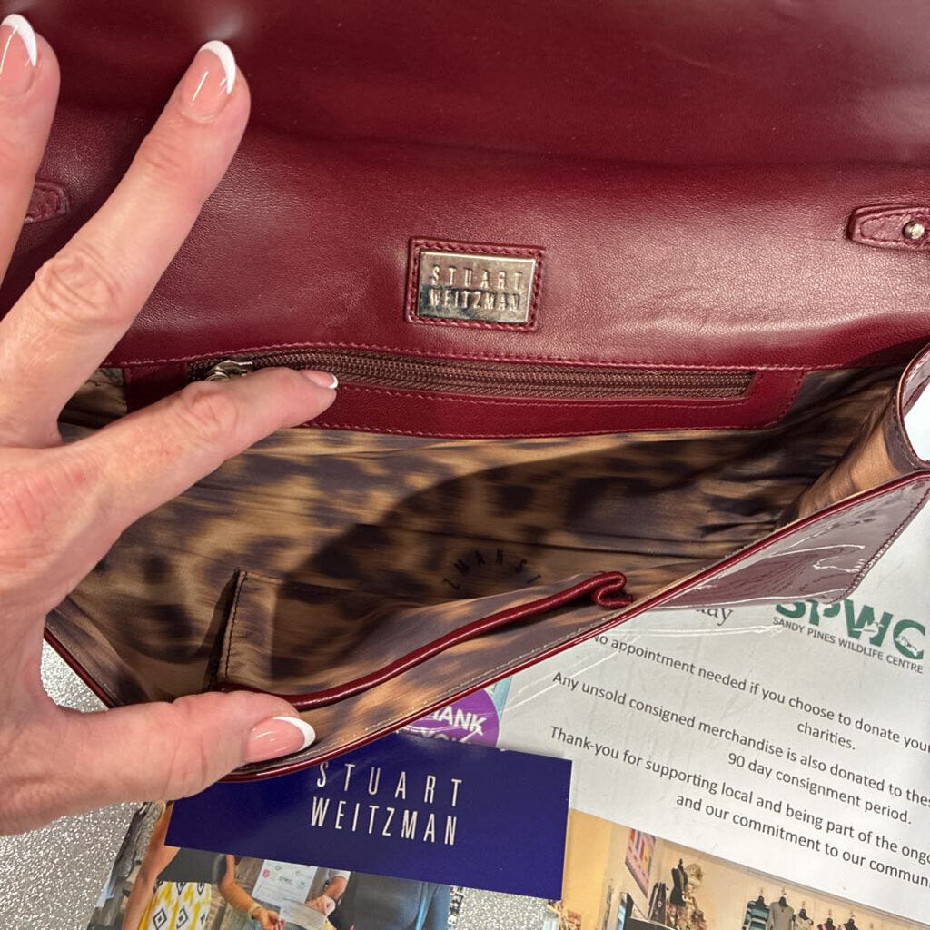 Stuart Weitzman Leather Clutch