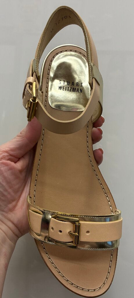 Stuart Weitzman Metallic Flats 8