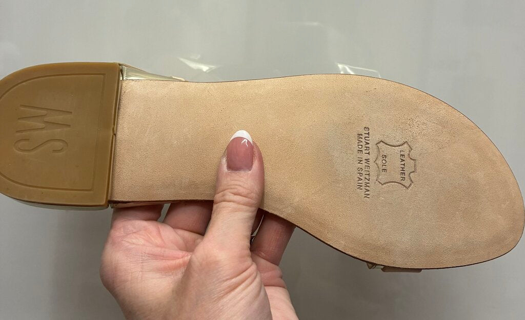 Stuart Weitzman Metallic Flats 8