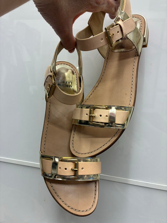 Stuart Weitzman Metallic Flats 8