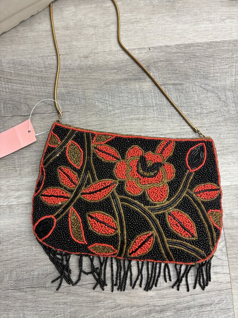 Floral Beaded Clutch