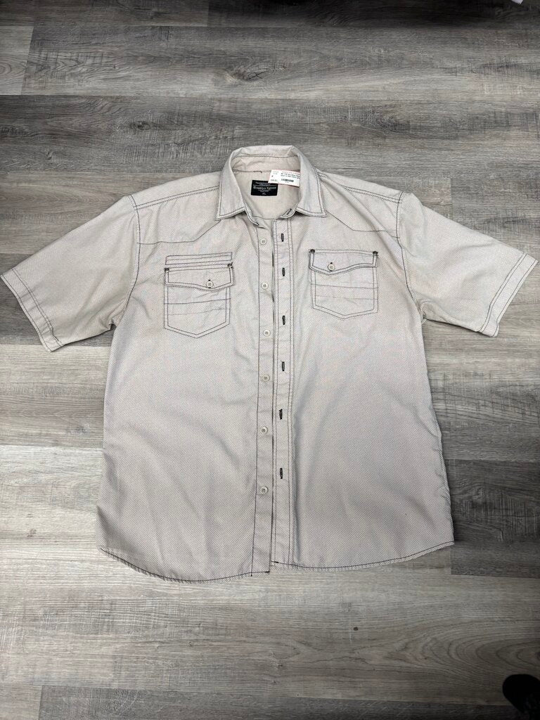Brooklyn Xpress, Cotton Blend Short Sleeves Button-Up
