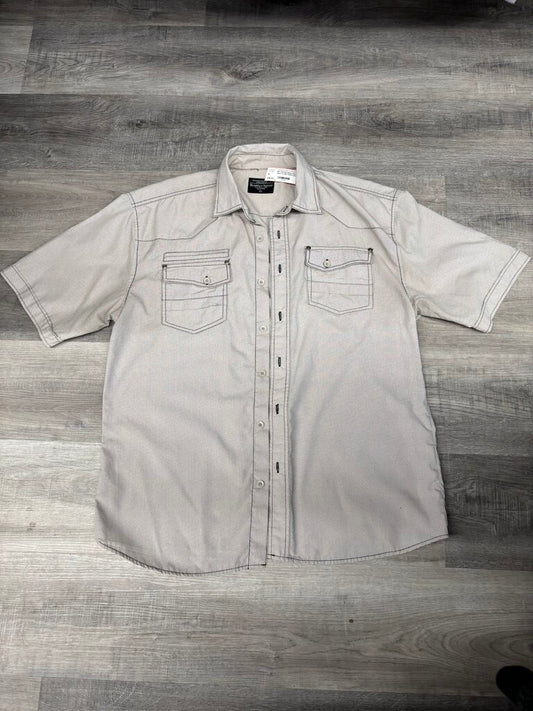 Brooklyn Xpress, Cotton Blend Short Sleeves Button-Up