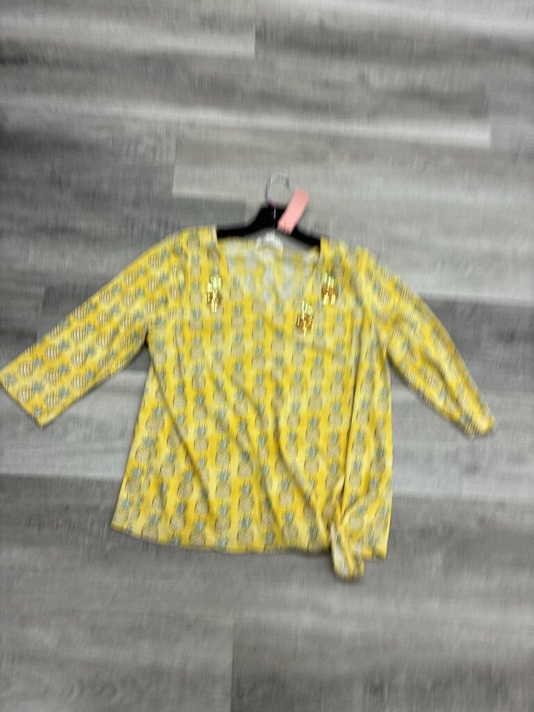 Sequins Brand Pineapple Shirt Size L