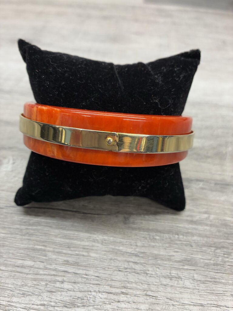 Bakeolite Orange Bangle