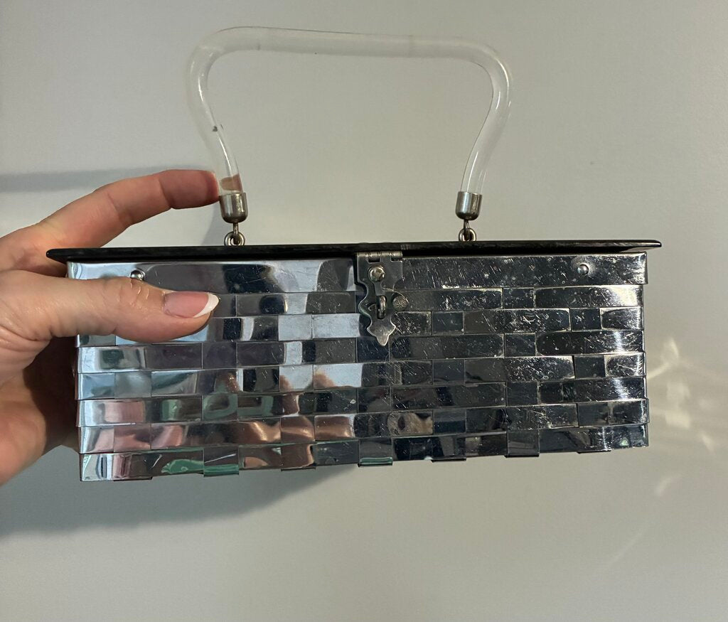 Dorset Rex 1950's Lucite & Metal Box Purse