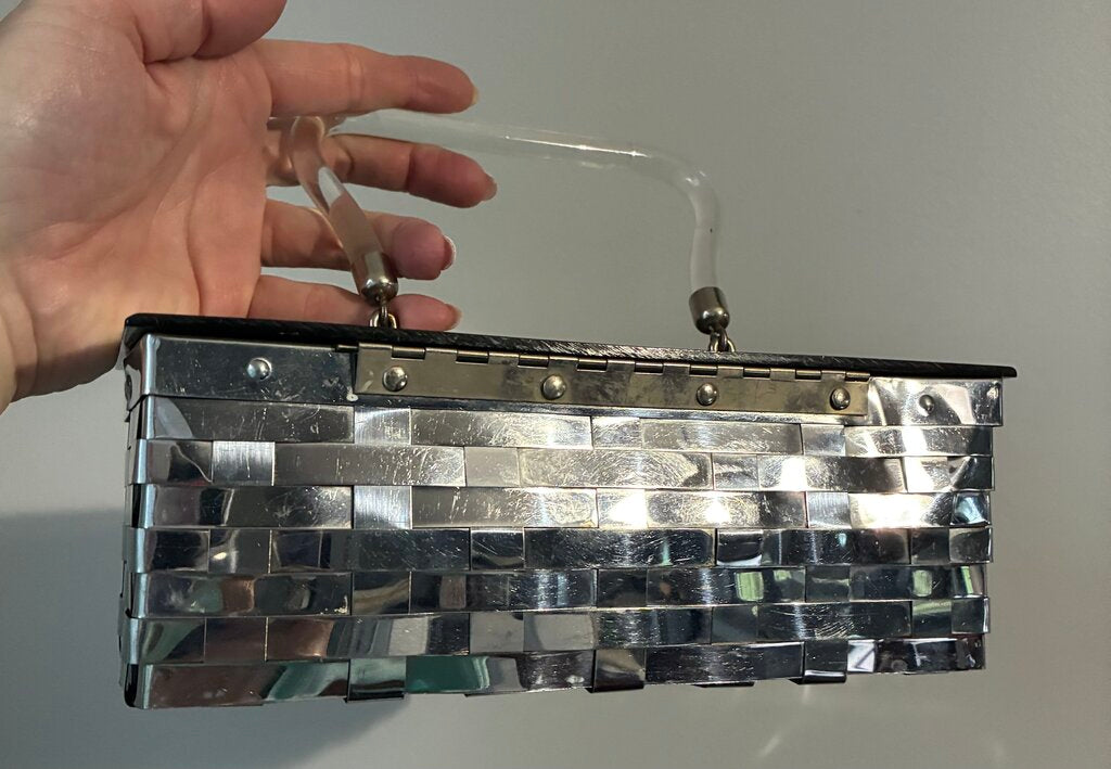 Dorset Rex 1950's Lucite & Metal Box Purse