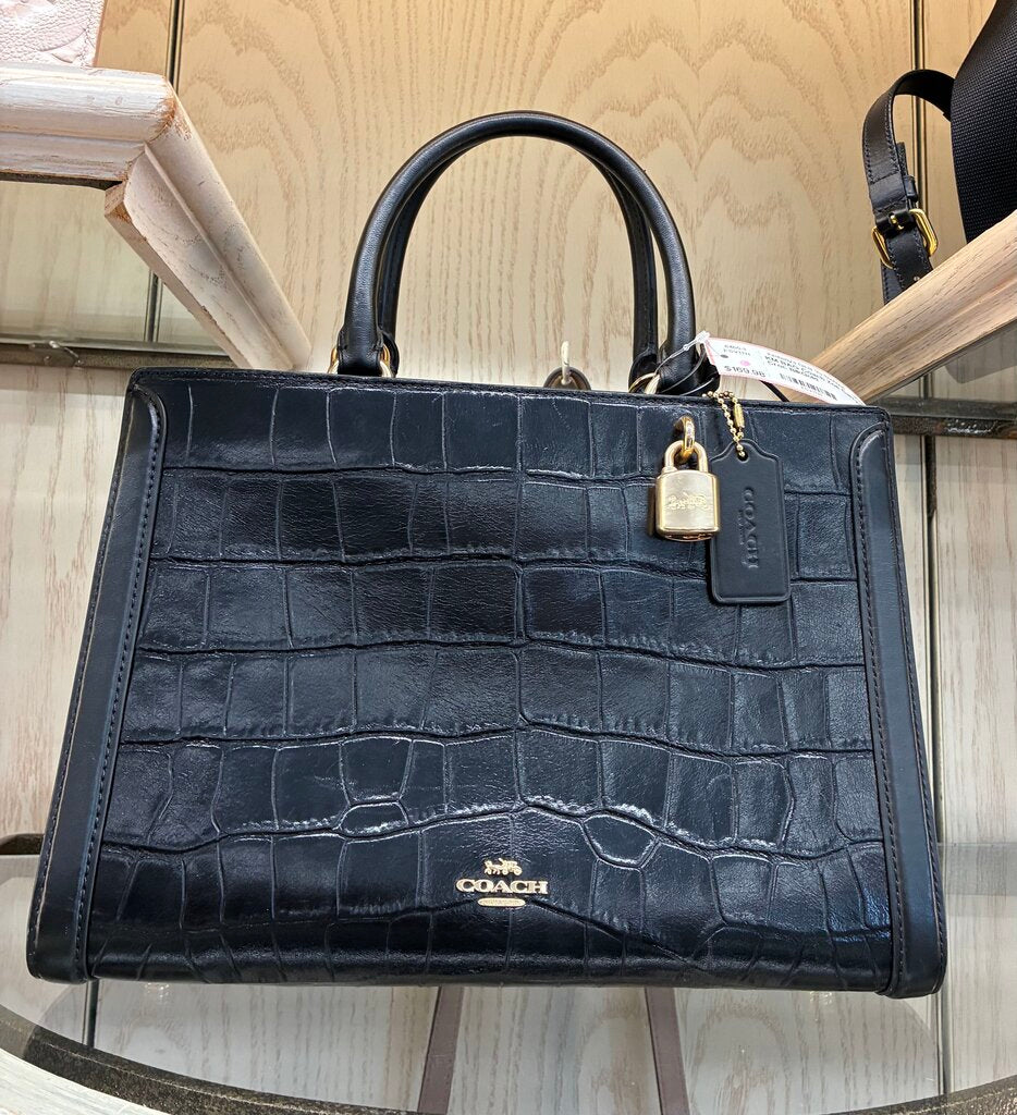 Coach Zoe Carryall in Croc Leather