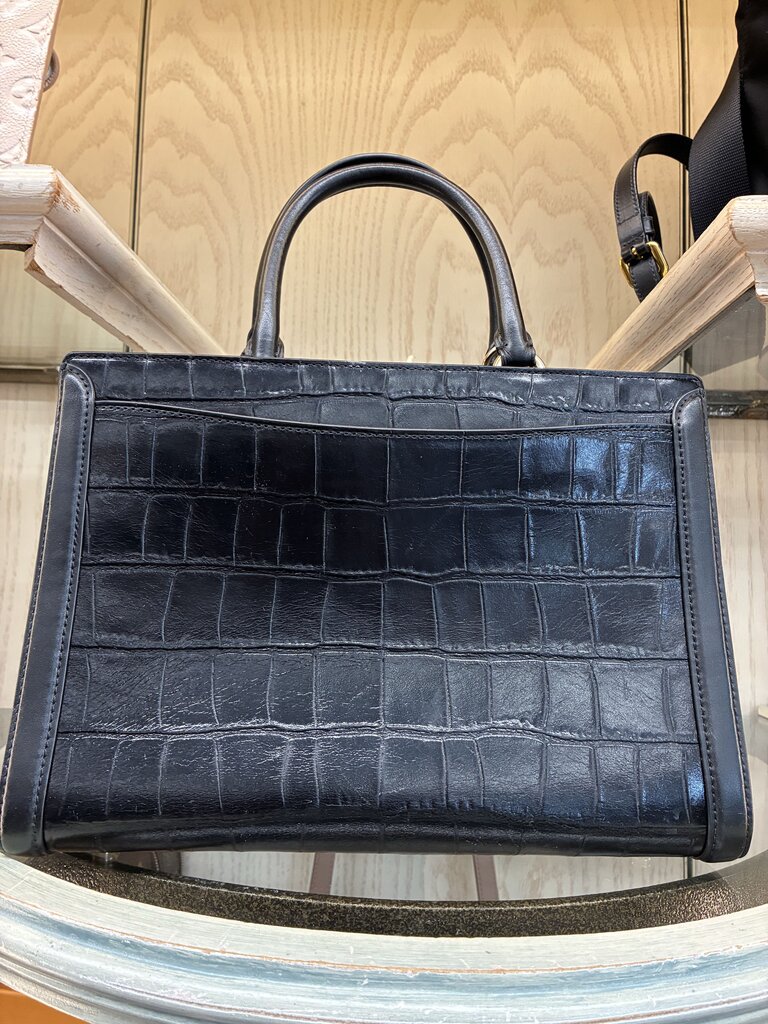 Coach Zoe Carryall in Croc Leather