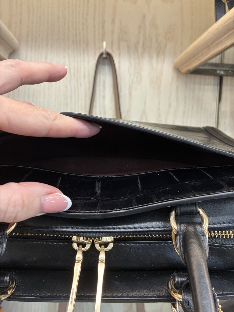 Coach Zoe Carryall in Croc Leather