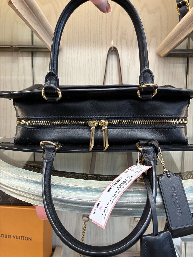 Coach Zoe Carryall in Croc Leather