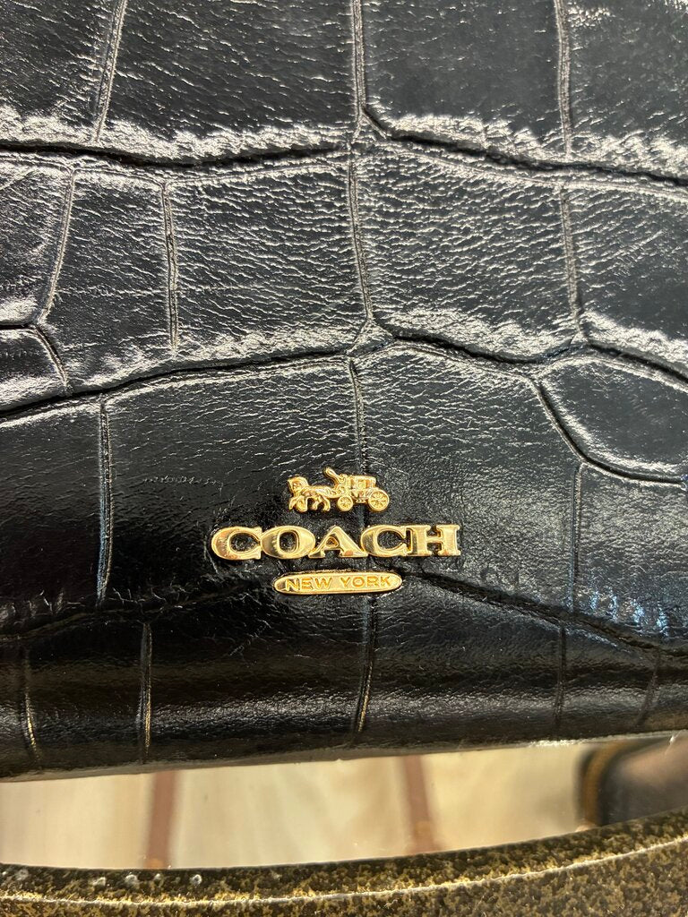 Coach Zoe Carryall in Croc Leather