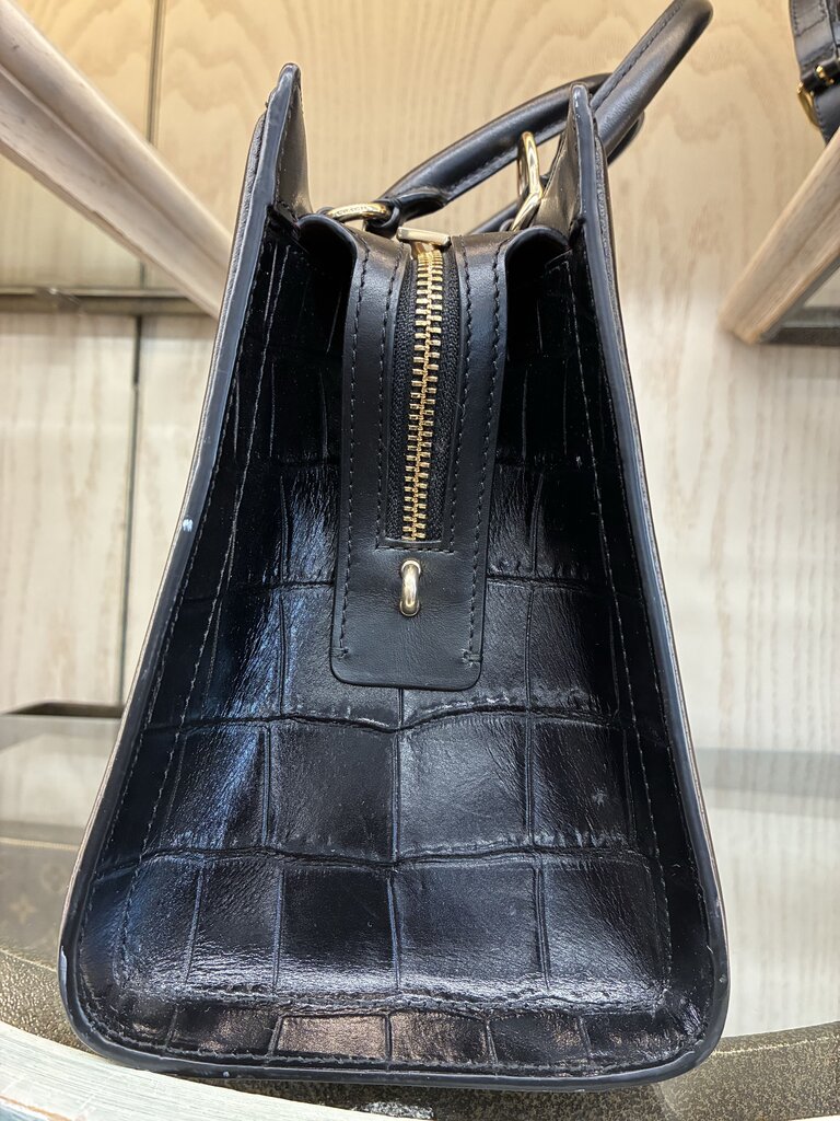Coach Zoe Carryall in Croc Leather