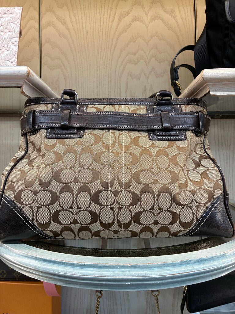 Coach Hamptons Signature Belted Tote