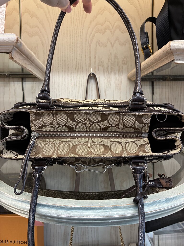 Coach Hamptons Signature Belted Tote