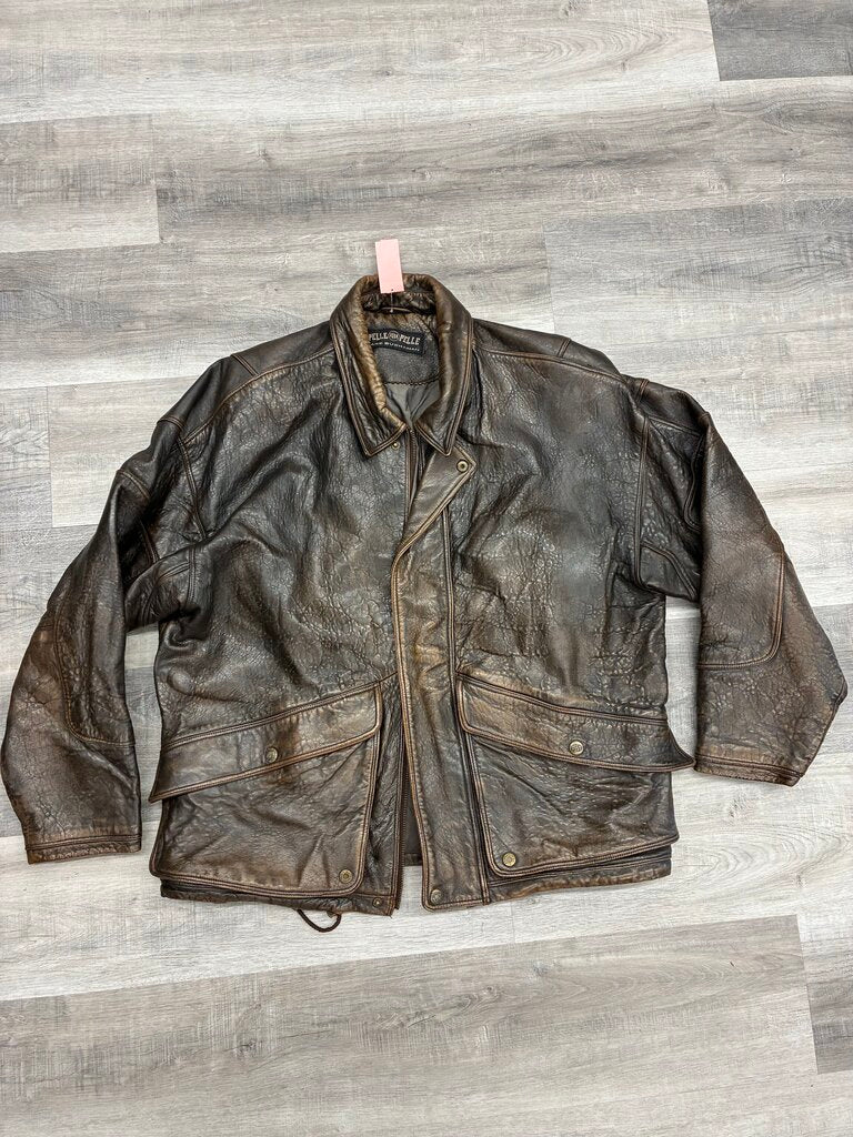 Leather Bomber Jacket