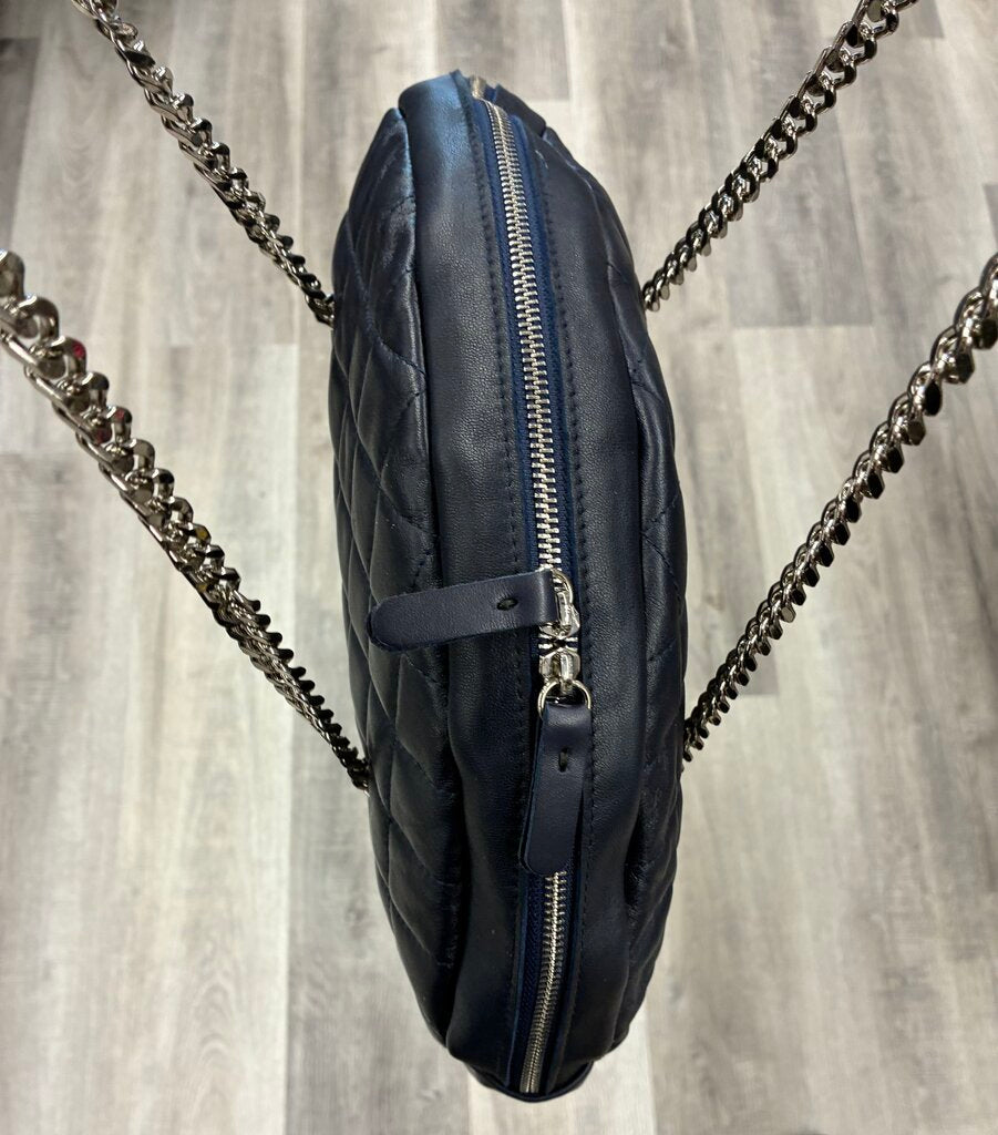 VirsaBags Leather Round Quilted Bag