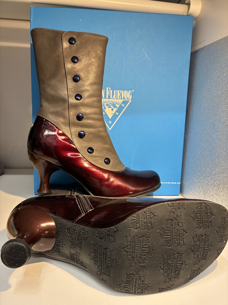 John Fluevog Libby Smith Spat Boots 8.5