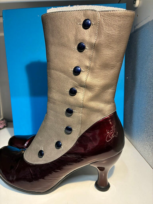 John Fluevog Libby Smith Spat Boots 8.5