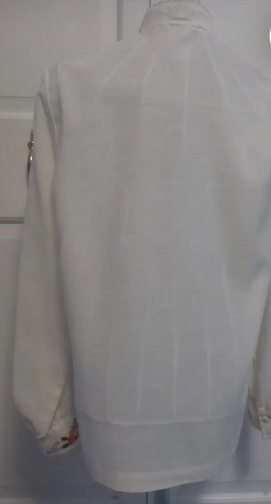 Vintage Lily embroidered Long Sleeve Blouse M