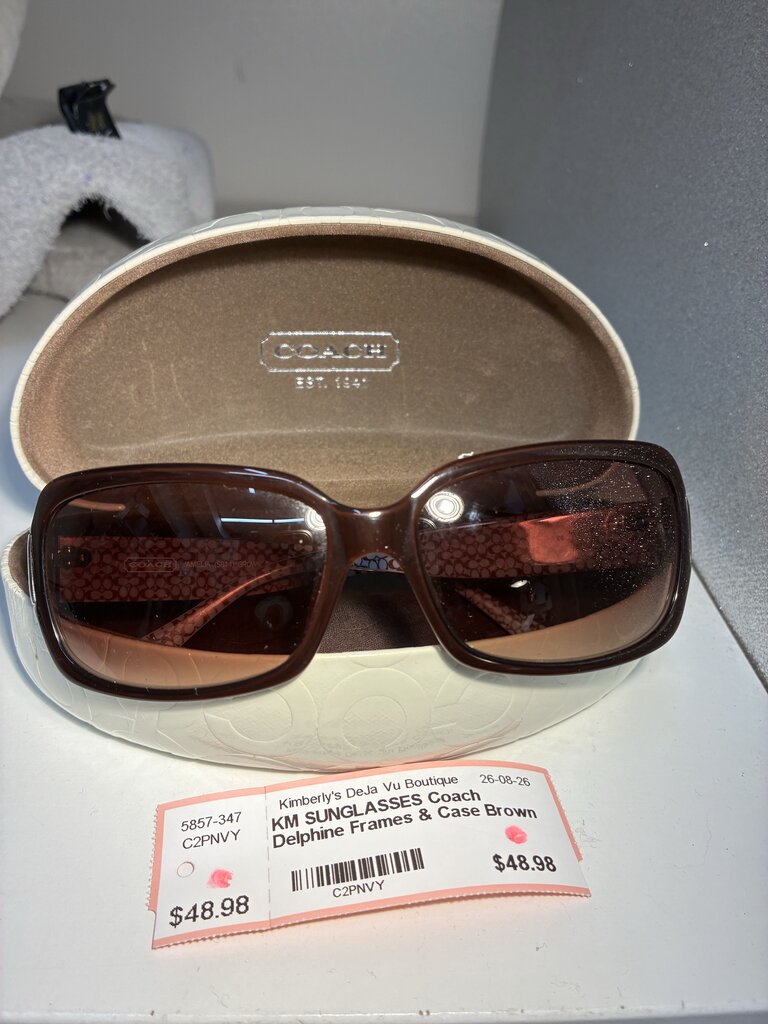 Coach Delphine Frames & Hard Case