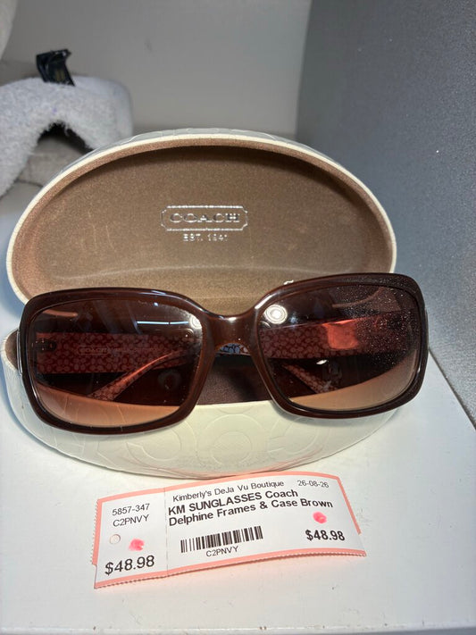 Coach Delphine Frames & Hard Case